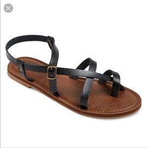 Mossimo Supply Co.  Black Sandal